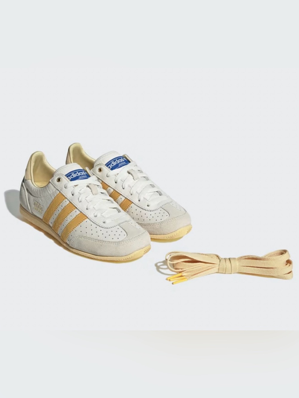 adidas Japan Shoes Cream Gold Vintage Retro Sneakers 1964 Size 7.5W/6.5 men - Picture 2 of 14